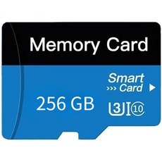 어댑터가 포함된 TF 카드 512GB 1팩 고속 메모리 카드 태블릿 휴대폰 카메라 오디오 게임 콘솔용 UHS C10 A1 카드 블루 512GB, Blue 256GB