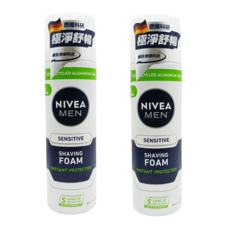 NIVEA 妮維雅 男士極淨刮鬍泡, 2個, 200ml