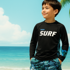 키즈 주니어 남아 래쉬가드 4종세트