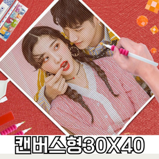 서은이네 국내제작 보석십자수 주문제작, 30x40cm캔버스, 1세트