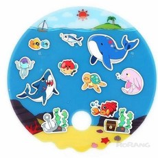 로랑마켓 바다 부채꾸미기 10개 DIY키트 방과후재료 만들기키트