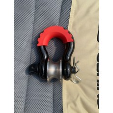 자동차 견인링 차량용 견인 견인고리, 1개, 바퀴+대형 U-클램프 블랙