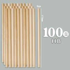 원목 연필 학생용 1학년 목재 HB 아이 스케치 쓰기, D. 원목 연필 100개입