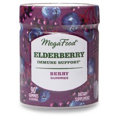 MegaFood 接骨木莓軟糖, 90顆, 1罐