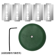 圓形長棍麵包刀 圓盤麵包割紋刀 UFO麵包割刀 歐包割紋刀 歐式麵包刀 麵包整形刀 台灣出貨, 1個, 塑料弧形割刀 綠色