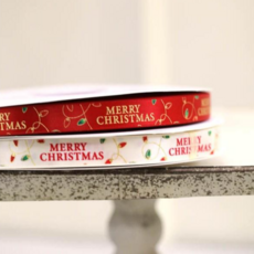 리본빌 씨즌2 크리스마스 리본 1롤, 1개, 7. 아이보리