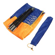 shangren 풍선 카약 태양 그늘 캐노피 키트 보트 텐트 방수, 설명, 오렌지 블루, 1개