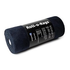 Autofiber Roll-o-Rags 극세사 타월 테어 오프 시트 - 30.5 x 30.5cm(12 x 12인치) 30/롤 (블랙), 블랙, 1개