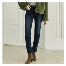 뱅뱅 여성 폴라플리스 라이크라 본딩 데님 네이비 211420