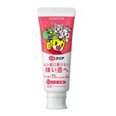 巧虎0-2歲兒童牙膏70g - 葡萄/草莓，寶寶護齒，預防蛀牙，水果口味, 1個, 草莓牙膏70g