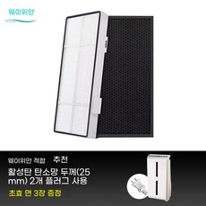 살균 공기청정기 MIX 리모컨 미홈앱연동 전용필터 KJ550F-PHY01, A. 고효율 필터 요소  활성탄 메쉬 2 홀, D. 고효율 필터 엘리먼트 활성탄 메쉬 3구 플러그 세