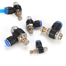 원터치 피팅 SL타입 4mm/6mm/8mm/10mm/12mm 공압 밸브 연결 에어 물 니플 작업 금형 산업 조경 호스밸브, 1개