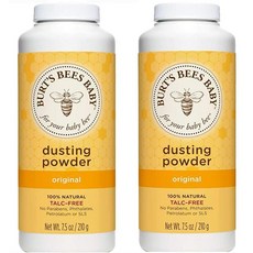 Burt's Bees Baby Bee 더스팅 파우더 병 212.6g(7.5온스) 병 (2팩), 2개들이 팩