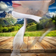 바른 자세 공기주입 목 견인기 사무실 넥서포터 목고정