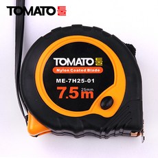 TOMATO 줄자 7.5Mx25mm 자동줄자 눈금내마모 강화