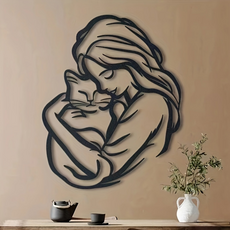 실내 장식용 벽걸이 철제 공예 기념품 그림, Black