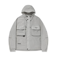 와키윌리 유틸리티 포켓 후드 점퍼 라이트그레이