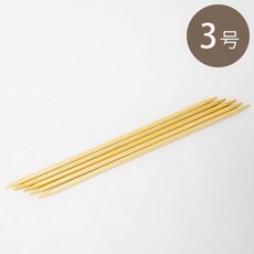 HAMANAKA 竹製 5本針 20cm 短棒針, 1個