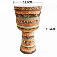 2025년형 9인치 아프리카 드럼 성인 어린이 초보자 전문 타악기 양가죽 페이스, 06 Style B