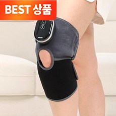 아이든 무릎 마사지기 PRO 공기압 온열 무선 찜질 배트민턴 통증 안마기 팔꿈치, 그레이+블랙, 1개(단품)