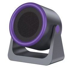 【台灣熱銷Top1】【台灣出貨 保固5年】便攜小型暖風機 電暖器 110v暖風機 電暖爐 暖氣機 電暖扇 暖爐 露營電, 灰紫色【保固5年】兩檔可調+立掛吊合一, 灰紫色, MS025