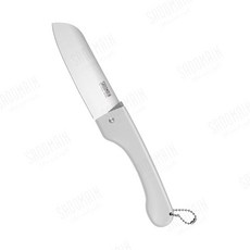 仙德曼 KK605 折疊料理刀 露營野炊工具 附收納套, 1個, 白色