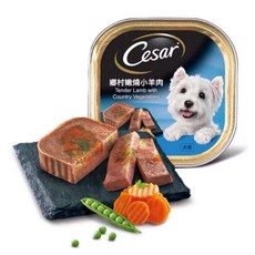Cesar 西莎 主廚精緻風味餐盒 羊肉口味, 100g, 24個, 鄉村嫩燒小羊肉