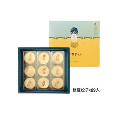 台中犂記 綠豆松子椪9入禮盒, 1個