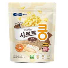 베베쿡 사르르쿵 과자, 백미 오리지널, 23g, 4개