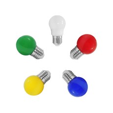 아림 LED 인지구 칼라램프 2W 5W 미니전구 감성 캠핑조명 인찌구 꼬마램프 컬러벌브 파티라이트 무드등 파티전구 연등꽃 줄조명 칼라인지구 칼라전구 소형전구 매장 카페 차박 장식등, 1개, 01. 아림 LED 칼라인지구 2W 적색