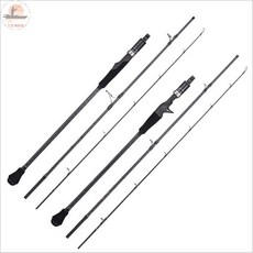 Lurekiller 1.91米 3節便攜 碳素實心稍 慢搖鐵板竿 船釣竿, 1.91米 槍柄 ML
