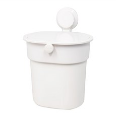 홈앤미 벽걸이 부착형 위생 휴지통, 화이트