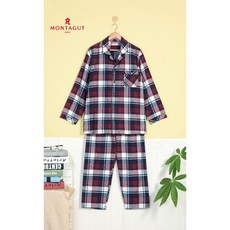 【MONTAGUT夢特嬌】38518 台灣製 純棉經典格紋前釦式男居家服 男款褲裝睡衣/男款褲裝居家服