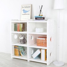 어린이집 유아 책장 전면 3단 낮은 책꽂이 유치원 어린이 수납장 아기방꾸미기