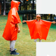 양면형판초우의 등산캠핑산악행군 야외휴대용우비 배낭여행백배킹