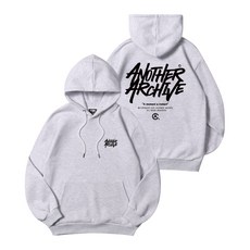브랜드정품 어나더 아카이브 ANOTHER ARCHIVE FB 그래피티 로고 후드티_화이트메란지 253582