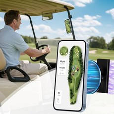 [ 1242121 ] 맥세이프 아이폰 16/15/14/13/12와 호환되는 마그네틱 골프 카트 휴대폰 홀더 야마하 EZGO 클럽 카에 적합 체육관 주방용 합금 강한 자, [ 1242121 ] 맥세이프 아이폰 16/15/14/