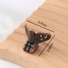 골동품 상자 다리 발 나무케이스 쥬얼리 가슴 보관 코너 아연 합금 보호대 엠보싱 4개, 11 B016