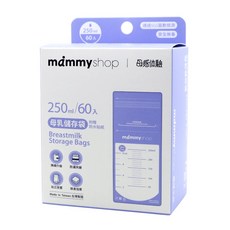 桃園小太陽 mammyshop 媽咪小站 加厚升級版母乳儲存袋 母乳袋 母乳保鮮袋, 1個, 250ml, 60個裝