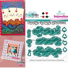 디즈 러브 플래드 스텐실 신상품 스크랩북 다이어리 장식 엠보싱 템플릿 인사말 카드 수제, 1개