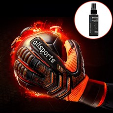 풋볼몬스터 골키퍼장갑 초등 어린이 스프레이 전용파우치 증정 성인 ailsports 유소년 아동 키퍼장갑, 오렌지, 1개