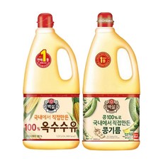 백설 식용유콩기름1.8L 1 + 옥수수유1.8L 1, 2개, 1.8L