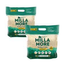 MILLA MORE 美麗多 木質墊料 10L*2包 - 小顆粒 低粉塵 高吸水 白楊木 倉鼠墊材 木片墊料, 10LITERS, 2個