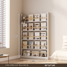 슬림 벽선반 책장 책꽂이 진열 수납 선반형 거실 침실 인테리어, 1단, V_100cm 폭 3층 소나무