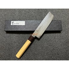 工具家達人 堺孝行 菜切 日本製 日式薄刃 33層大馬士革鋼 櫸木握把 主廚刀 料理刀 水果刀, 1個, 原產利度
