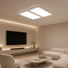 LED거실등120W 국내제조 솔리드 라인 거실 4등 주광색 아파트 전등 교체 플리커프리 엣지라인 아파트거실 대형 사무실 방등 거실등