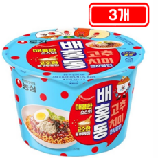 PB 농심 배홍동 큰컵 116g, 3개