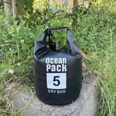 ocean Pack 戶外防水袋 雙肩/單肩 大容量 多功能防潮 túi, 黑色
