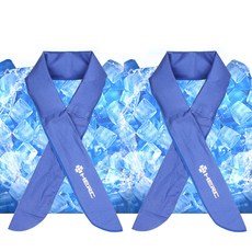 HERC 1+1 ICE涼感圍巾涼感圍巾涼感毛巾涼感墊運動毛巾, 藍色 + 藍色