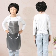 블랙 유아앞치마 에이프런 요리앞치마 놀이앞치마 방수앞치마 요리클래스 미술, 상세페이지 참조